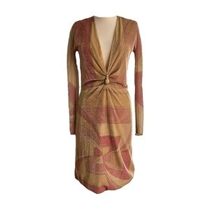 Gucci Tom Ford FW2000 Metallic Dress